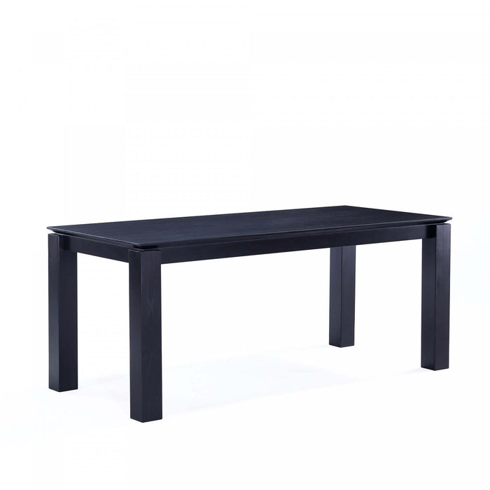 Flor and Rockaway Modern Industry Chic 7-Piece Dining Set in Gray and Black