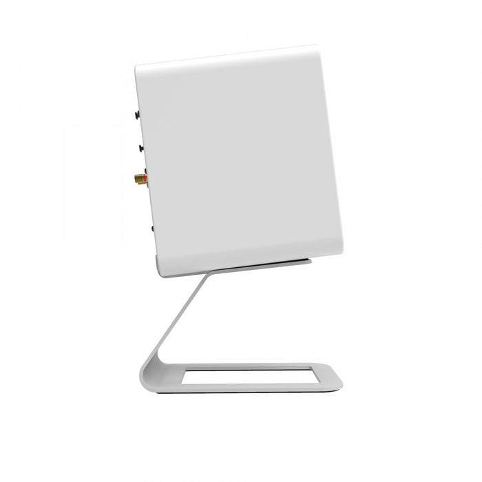 Kanto SE4 Elevated Desktop Speaker Stands for Midsize Speakers - Pair, White