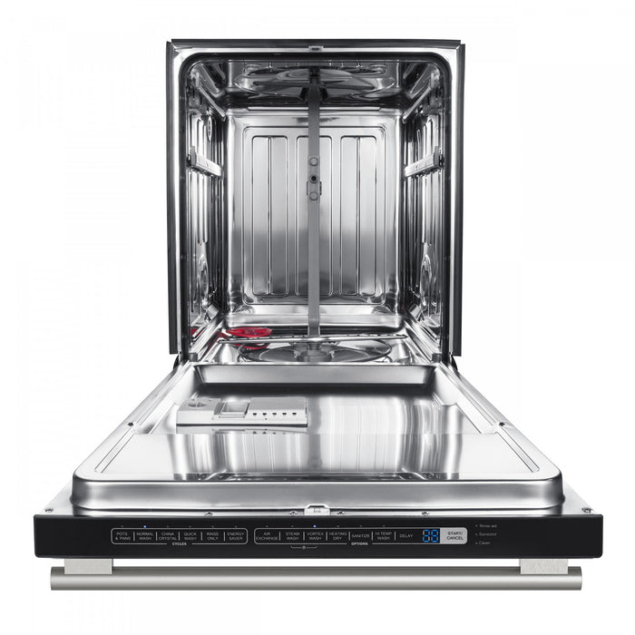 Forno Pozzo 24 in. Built-In Tall Tub Top Control Black Dishwasher, 49 dBA - FDWBI8067-24BLK