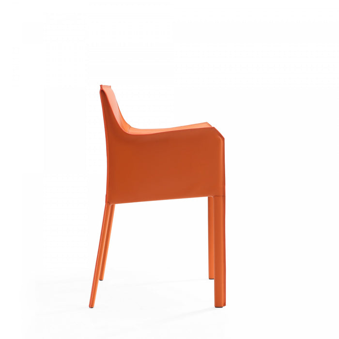 Paris Modern 8-Piece Dining Chair Set in Coral