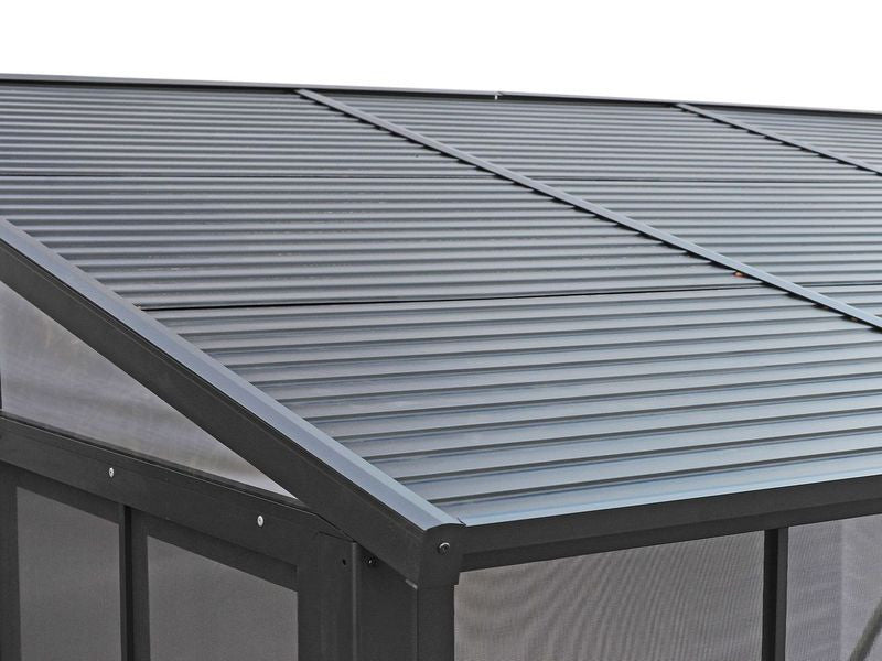 Florence - Wall Mounted Solarium 10x16 Metal Roof In Black