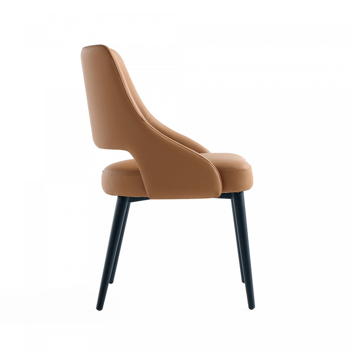 Tremont Modern 8-Piece Dining Chair Set in Saddle