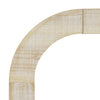 Cedar 52 Inch Wood Console Table with Curved Edge and Distressed Finish, Natural | Cedar Table Console en Bois 52 po avec Bord Courbe et Finition Vieillie, Naturel