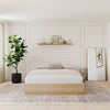 3-Drawer Storage Bed Frame, King|Maple King Bed | Lit King tiroirs, Erable Naturel