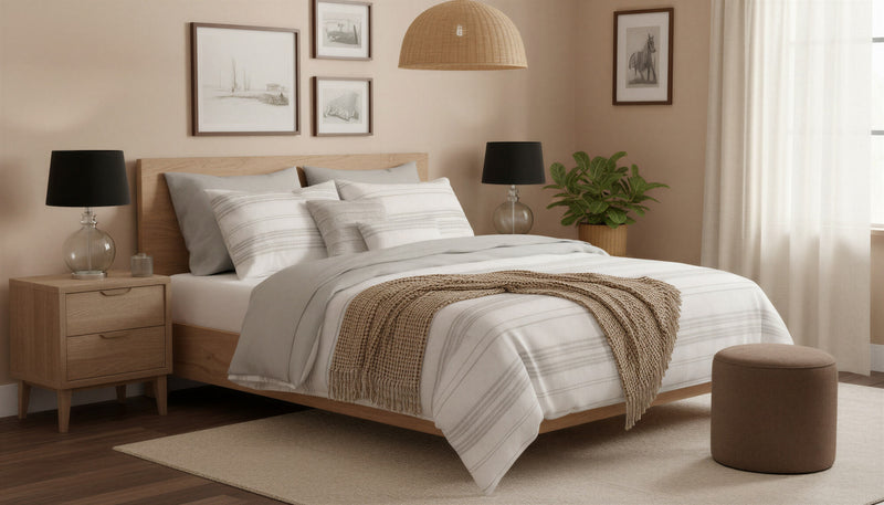 Linden 5-Piece Queen/Double Clipped Jacquard Comforter Set 