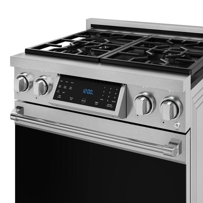 Gordon Ramsay Collection by Thor Kitchen 30\" Freestanding Professional Gas Range with Tilt Panel Touch Control - RSG30