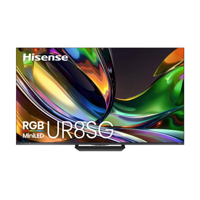 Hisense 85" RGB Mini-LED Smart Google TV (85UR8SG) – 2026 Model  | Téléviseur intelligent Hisense de 85 po avec technologie RGB Mini DEL et Google TV (85UR8SG) - modèle 2026