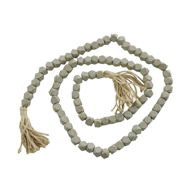 Wood 80" L Garland - Grey|Grande guirlande de 80 po en bois - grise