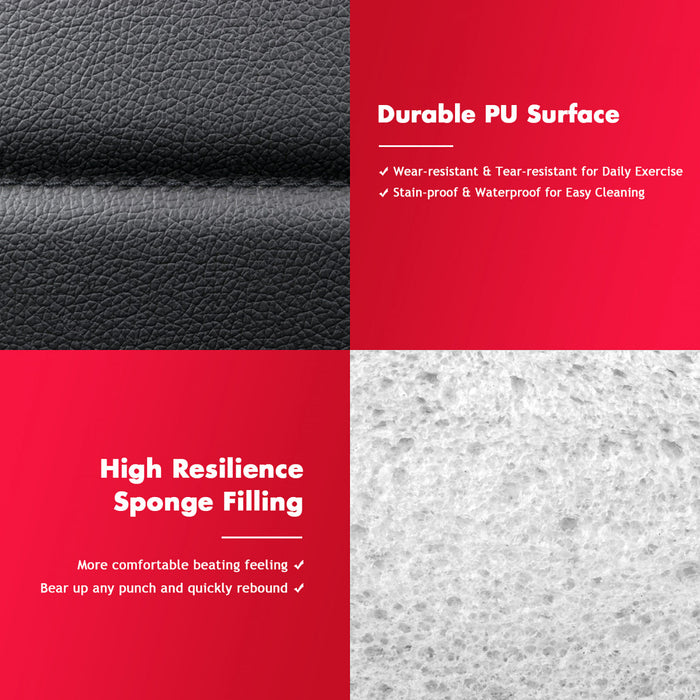 Goplus 2 Ft Kids Punch Bag Boxing Set Kick Ball Gloves Skipping Rope Hook Children Boys