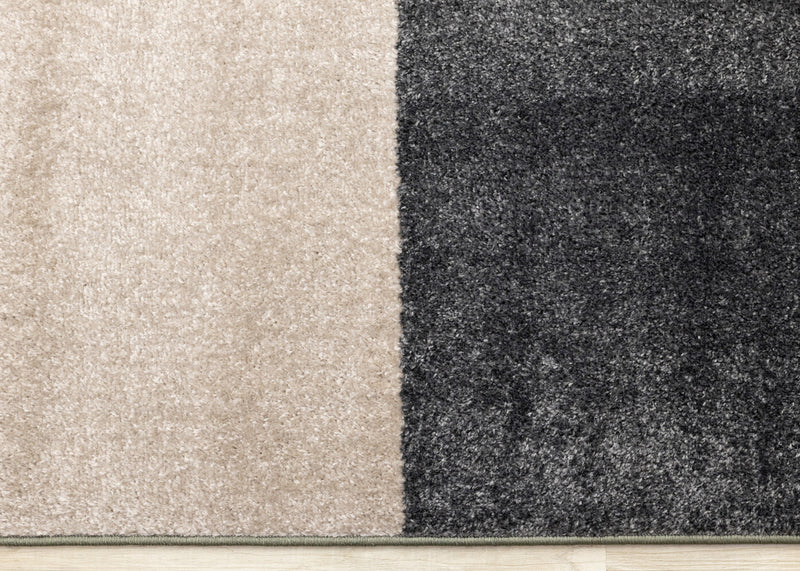 Marley Geometric Modern Green Grey White Area Rug - 5'3\" x 7'7\"