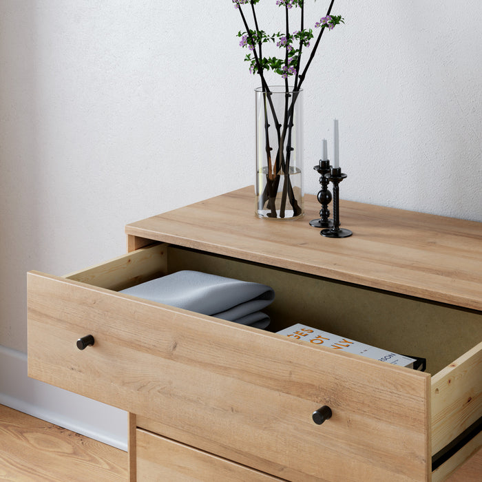 Prepac Finnley 3-Drawer Nightstand - Natural Oak