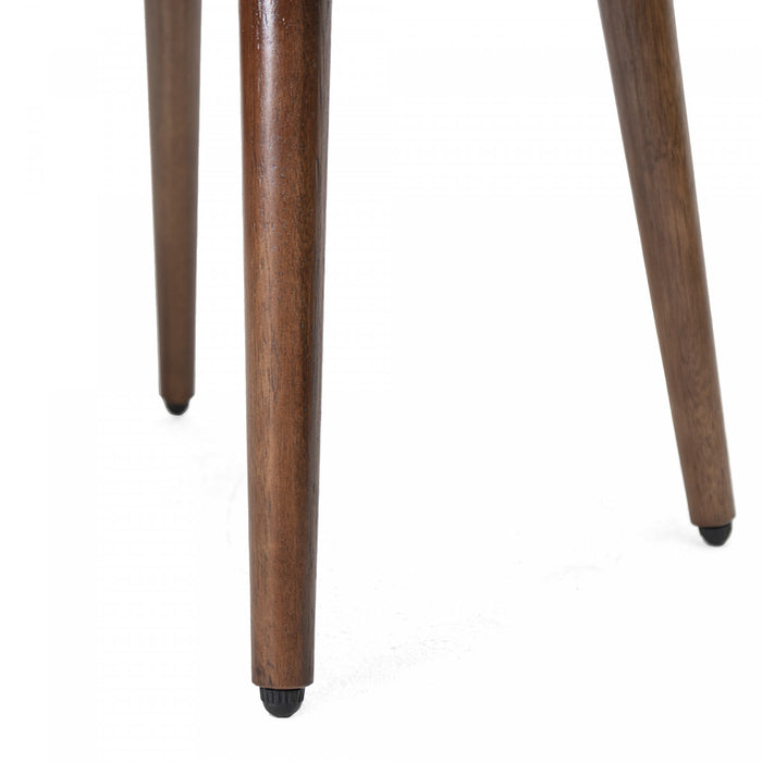 Emma Mid-Century Modern Nightstand with 2 Drawers,Brown