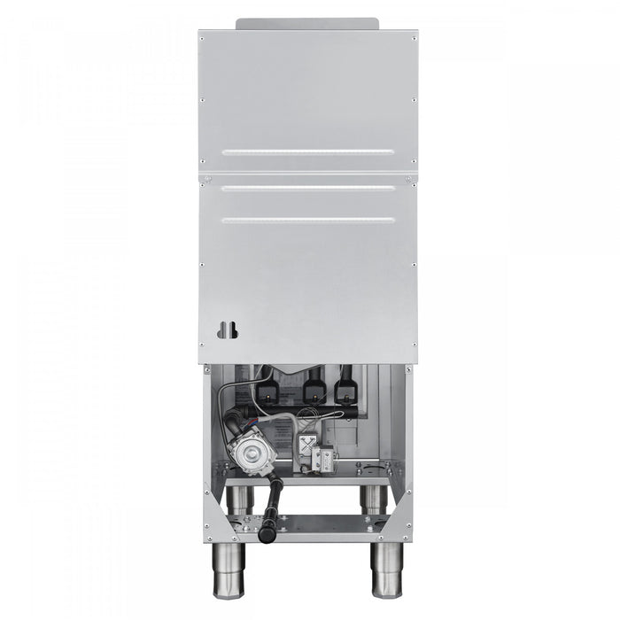 FORNO Commerciale Propane Gas Deep Fryer, 4 Burners 120,000 BTU, 50 lbs Oil Capacity - FCMGF0030