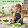 Costway 25-Key Kids Piano Keyboard Dinosaur Shape Toy Digital Piano with Built-in Music & Light Green