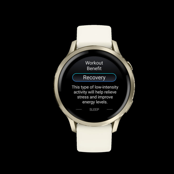 Garmin Venu 4 41mm Lunar Gold Fitness Smartwatch - Health Monitor, GPS Tracking, Sleep Coaching, Music Playback, Voice Calls, Long Battery Life