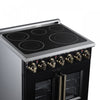 Forno Massimo 30 Inch French Door Electric range, 5 radiant burners, 4.32 cu.ft., Black - FFSEL6955-30BLK Electric Range | Cuisiniere electrique Massimo de 30 po a portes francaises, 5 foyers, 4,32 pi³, noir – FFSEL6955-30BLK