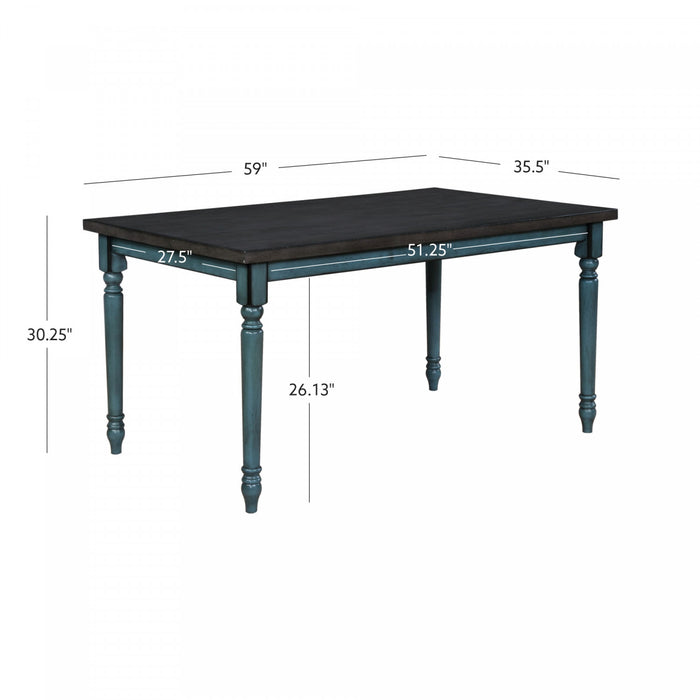 Willow Dining Table - Teal