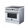 Forno Torino 36 Inch White Induction Range, 5.36 cu.ft - FFSIN0936-36WHT Electric Range | Cuisiniere a induction Torino 36 pouces blanche, 5,36 pi³ - FFSIN0936-36WHT