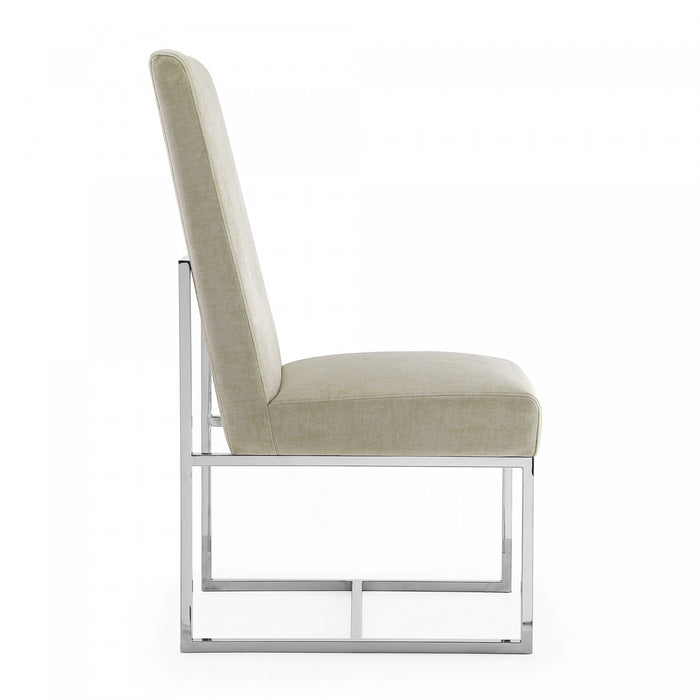 Element Modern 8-Piece Dining Chair Set in Champagne