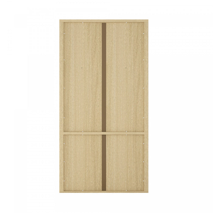Rivington Modern 40\" Bookcase Cabinet in Natural Oak - Set of 3