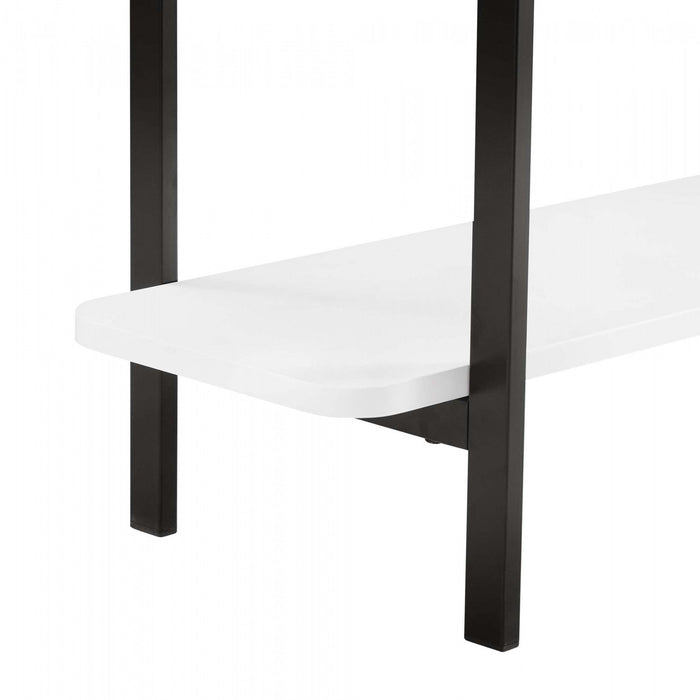 Celine Contemporary Modern 71\" Console Table in White (2-Shelf)