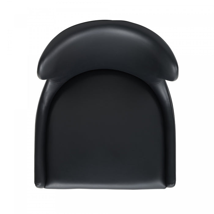 Blair Modern Wood Upholstered Barstool in Black - Set of 2 Bar Stool