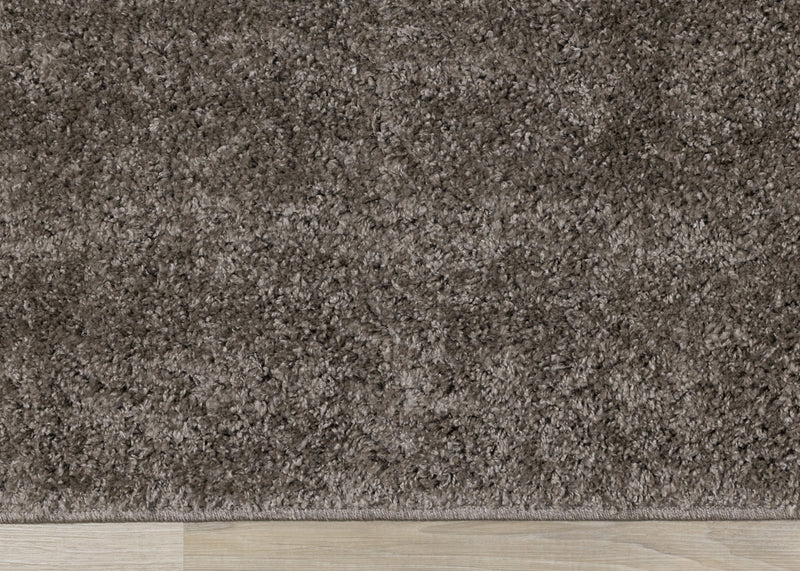 Brooklyn Dark Taupe Shag Area Rug - 5'3\" x 7'7\"
