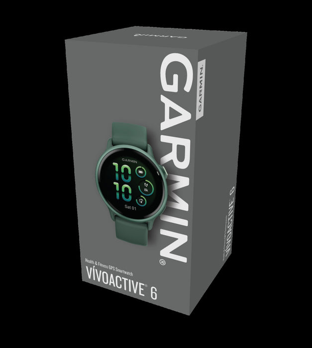Garmin Vivoactive 6 Jasper Green Training Smartwatch - Performance Wearable, Garmin Coach, Strength HIIT, Mobility Exercises, Wheelchair Workouts