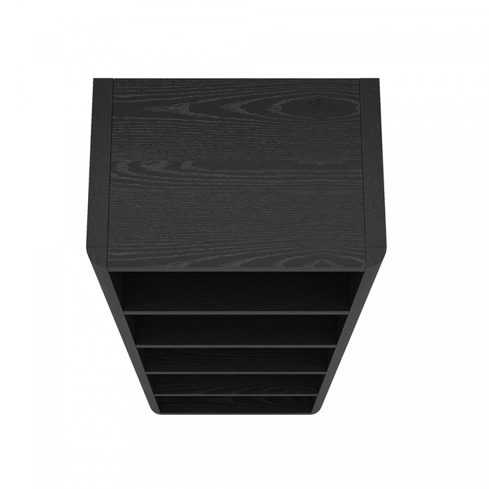 Rivington Modern 28\" Open Bookcase in Black - Set of 3
