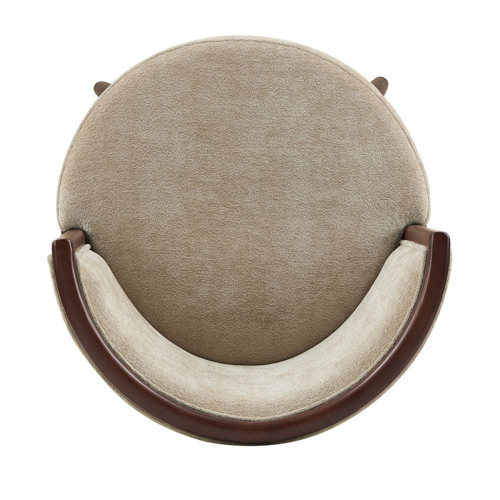 Evalyn Modern Wood Upholstered Barstool in Natural - Set of 2