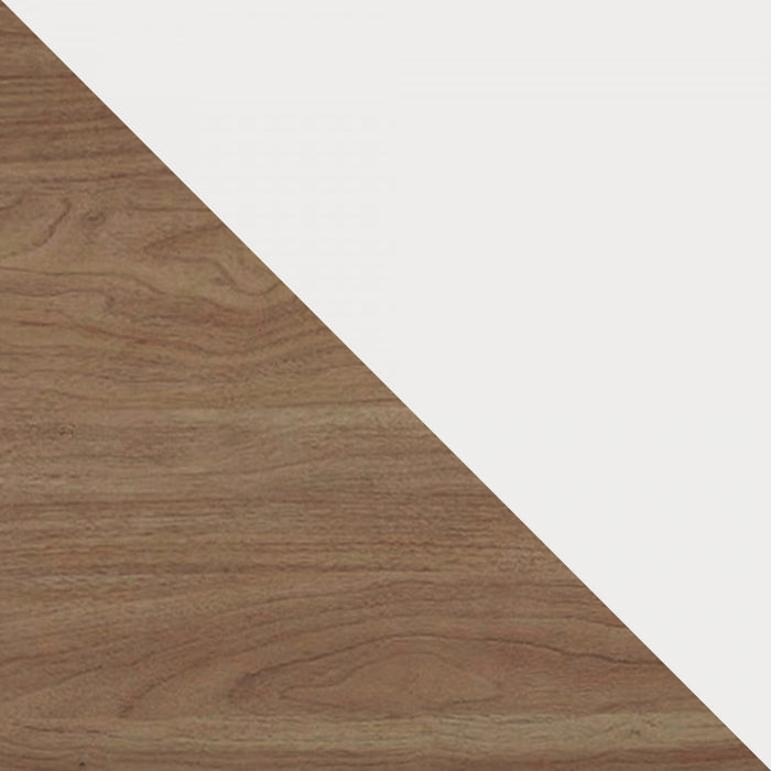 Abbey Modern 2-Piece Buffet and Accent Cabinet in Maple and Off White