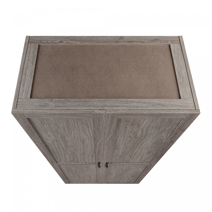 Cornelia Modern 30\" Storage Cabinet in Gray (4-Shelf)