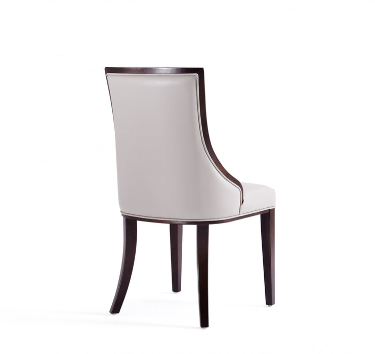 Grand Traditional 6-Piece Dining Chair Set in Light Gray