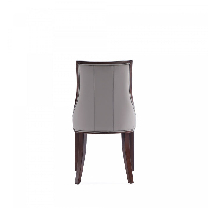 Fifth Avenue Traditional Wood Upholstered Dining Chair in Gray - Set of 4