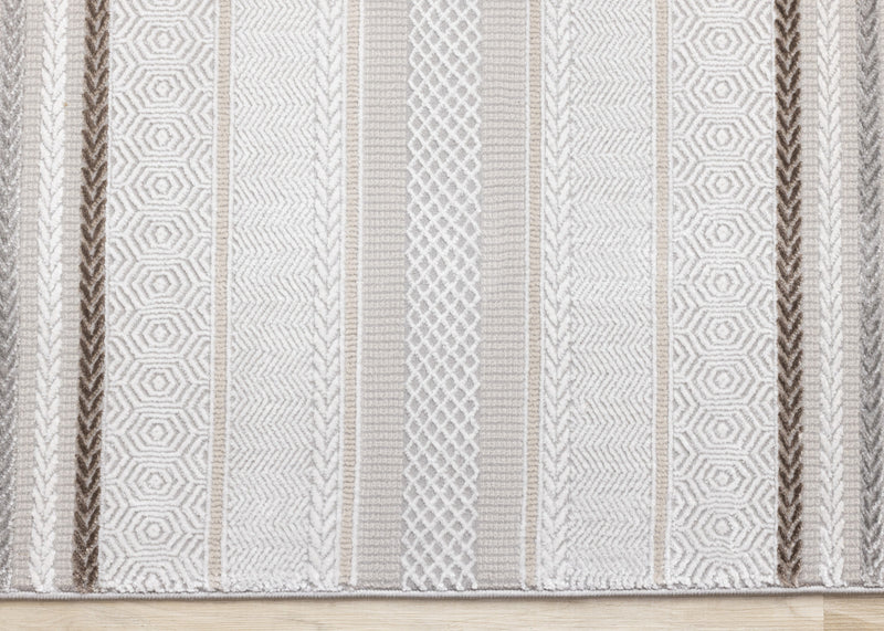 London Striped Indoor Area Rug - 7'10\" x 10'6\"