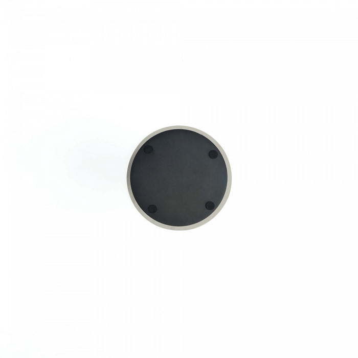 Laurel Modern Glam Sintered Stone Top End Table in Black