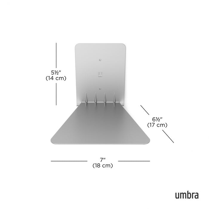 Umbra Modern Silver Steel Conceal Shelf - Set of 3