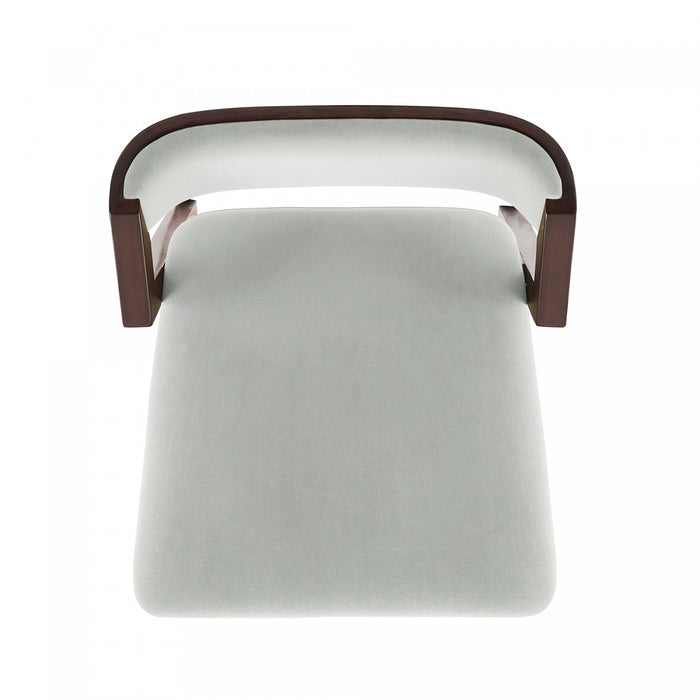 Patricia Modern Wood Upholstered Barstool in White Glacier - Set of 2