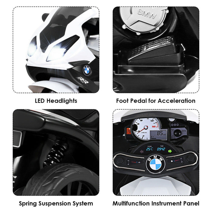 Kids Ride On Motorcycle Bmw Licensed 6v Electric 3 Wheels Bicycle W/ Music&light