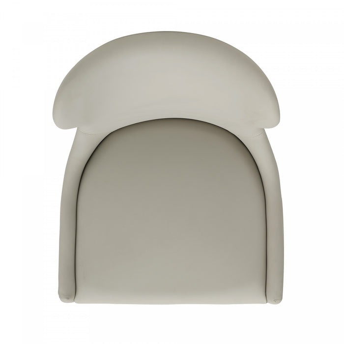 Blair Modern Wood Upholstered Barstool in Stone - Set of 2 Bar Stool