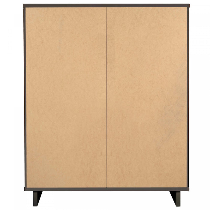 Granville Modern 38\" Chest in Charcoal Gray (5-Drawer)