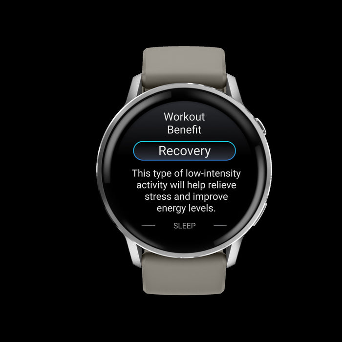 Garmin Venu 4 45mm Silver Gray Long Battery Smartwatch - Recovery Wearable, Health Status Beta, Spoken Watch Face, Color Shift, Night Vision