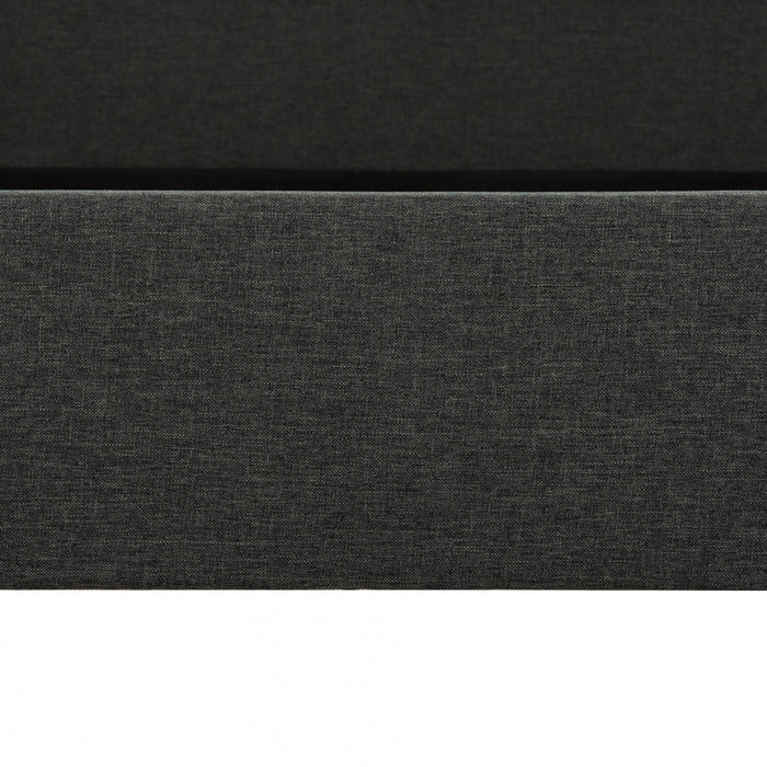 Wilder Grey Upholstered Wingback Platform Bed - Full