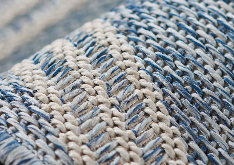 Cypress Transitional 8'0\" x 10'0\" Area Rug in Blue Indoor Area Rug