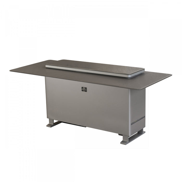 Forno Elevato Smart Bar Table, Sandstone Black, 5.3 cu.ft fridge and freezer-FBTFR7037-72BLK 