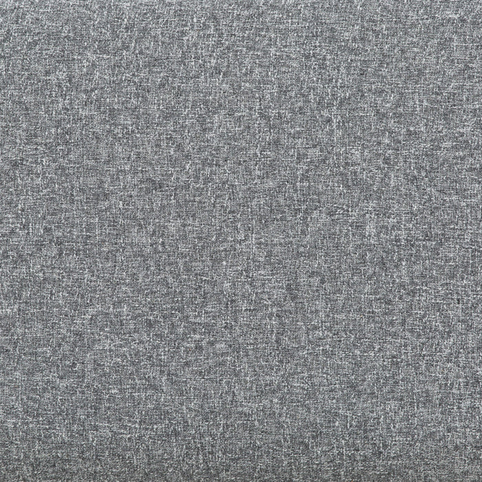 Caden 43 in. Fabric Accent Chair with Block Arms and Wood Legs - Grey