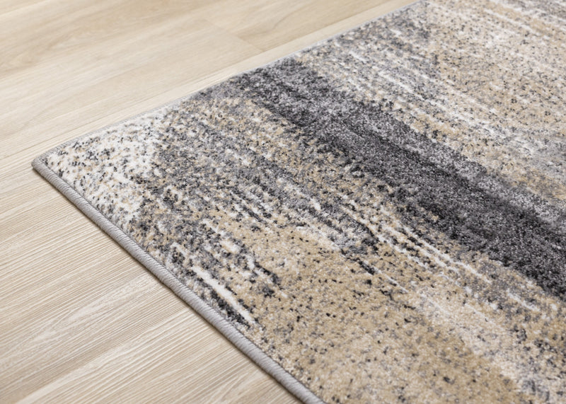 Dayton Grey Beige White Distressed Diamond Pattern Rug, 6'7\" x 9'10\" Indoor Area Rug
