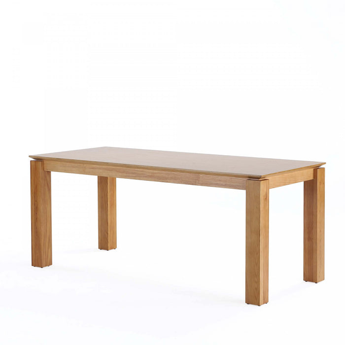 Paragon and Rockaway Modern Industry Chic 7-Piece Dining Set in Oatmeal and Natural Dining Room Set