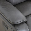 Marlow 37 in. Leather Match Swivel Glider Manual Recliner - Charcoal | Fauteuil inclinable manuel pivotant a mouvement coulissant Marlow de 37 po en cuir assorti - Charbon