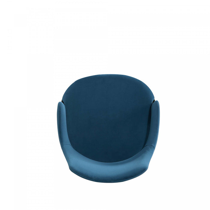 Kara Modern Wood Upholstered Dining Chair in Blue - Set of 2